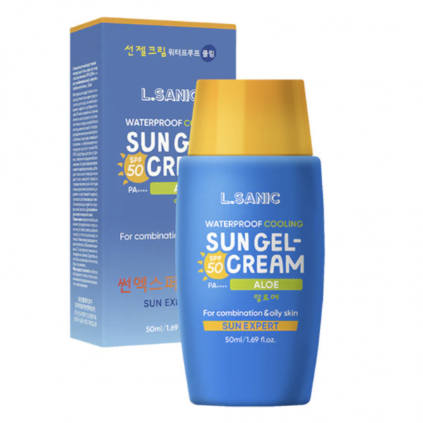 L’Sanic  Солнцезащитный гель-крем для лица с алоэ Sun Expert Aloe Waterproof Cooling Sun Gel-Cream SPF50 PA++++