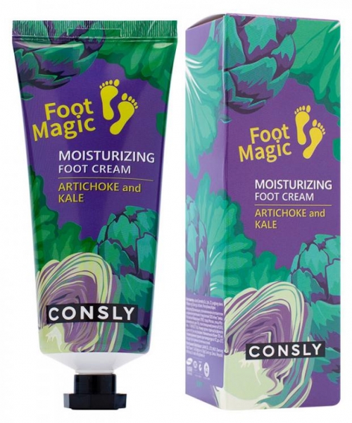 Consly Увлажняющий крем для ног с экстрактом артишока и капусты кале Moisturizing Foot Cream 100 мл