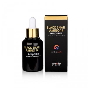 Сыворотка для лица ампульная с аминокислотами EYENLIP BLACK SNAIL AMINO 14 AMPOULE 30 мл