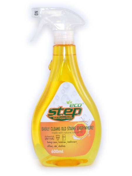 ORANGE STEP Multi-Purpose Cleaner Универсальное жидкое чистящее средство для дома с апельсиновым маслом 600 мл
