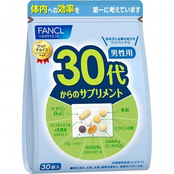 FANCL Мегакомплекс витаминов и минералов для мужчин старше 30 лет 30 пакетиков