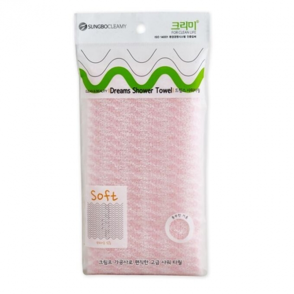 Мочалка для душа Sungbo Cleamy Dreams Shower Towel 28 X 90 см