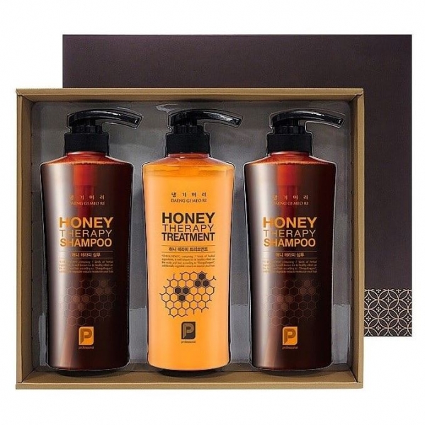 Набор средств для волос с медом Daeng Gi Meo Ri Professional Honey Therapy Set 3 шт по 400 мл