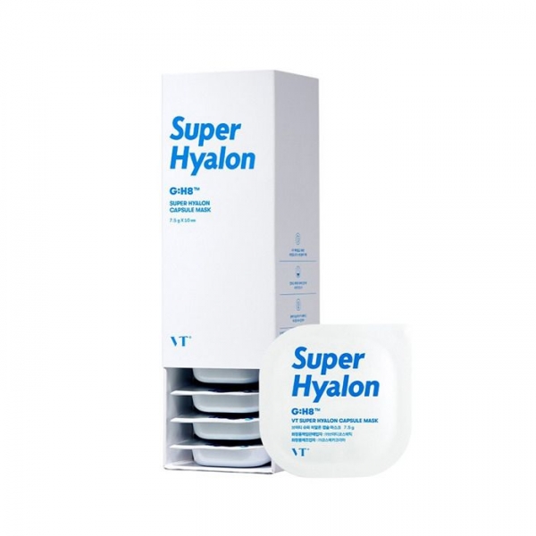VT Cosmetics Super Hyalon Capsule Mask Капсульная ультраувлажняющая глиняная маска с 8 видами гиалуроновой кислоты 7,5г х 10 шт