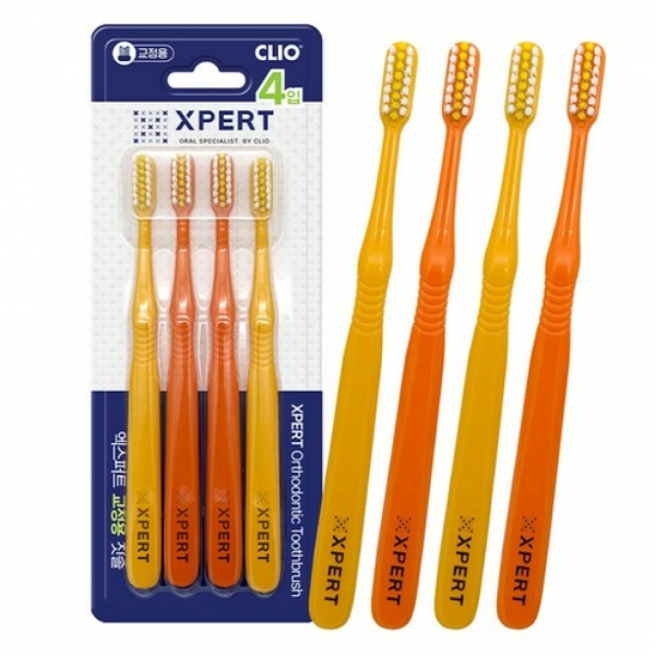 CLIO Xpert Orthodontic Toothbrush Набор зубных щеток для брекетов 4 шт