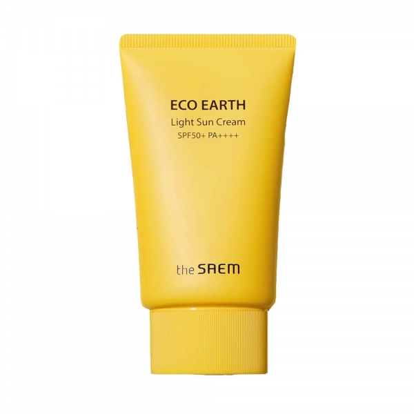 Крем легкий солнцезащитный The Saem Eco Earth Power Light Sun Cream SPF50+ Pa+++