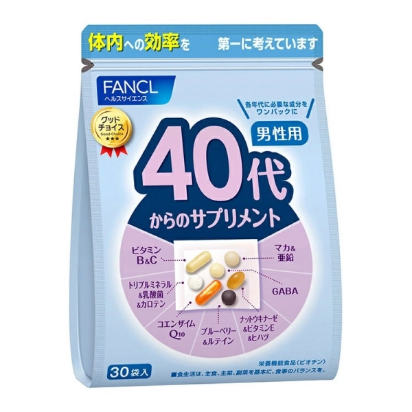 FANCL Мегакомплекс витаминов и минералов для мужчин c 40 лет 30 пакетиков