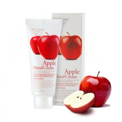 Крем для рук увлажняющий с экстрактом ЯБЛОКА 3W Clinic Apple Hand Cream