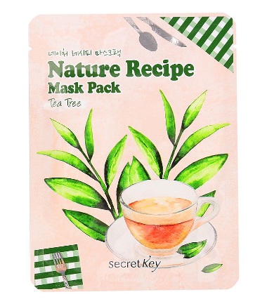 Маска тканевая чайное дерево SECRET KEY Nature Recipe Mask Pack Tea Tree 20 гр