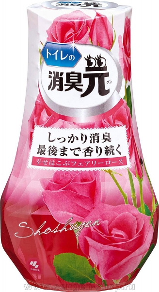KOBAYASHI Shoshugen for Toilet Clean Soap Жидкий дезодорант для  комнат с ароматом цветов 400 мл