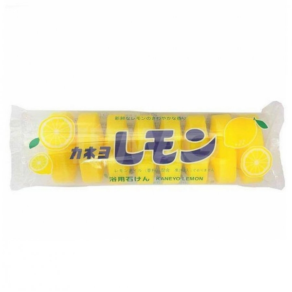 Kaneyo Lemon Душистое туалетное мыло с маслом лимона для лица и тела  кусок 45 г х 8 шт