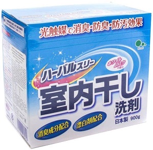 Mitsuei Herbal Three Стиральный порошок с дезодорирующими компонентами, отбеливателем и ферментами (с цветочным ароматом) 0,85 кг