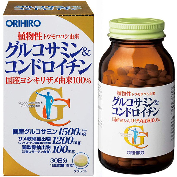 ORIHIRO Глюкозамин и хондроитин растительного происхождения № 360