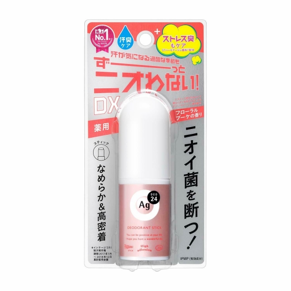 SHISEIDO AG DEO24Стик дезодорант-аптиперспирант с ионами серебра с цветочным ароматом 20 г