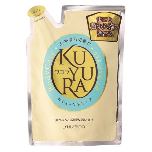 "SHISEIDO" "KUYURA" Гель для душа с ароматом трав (мягкая эконом. упаковка) 400 мл