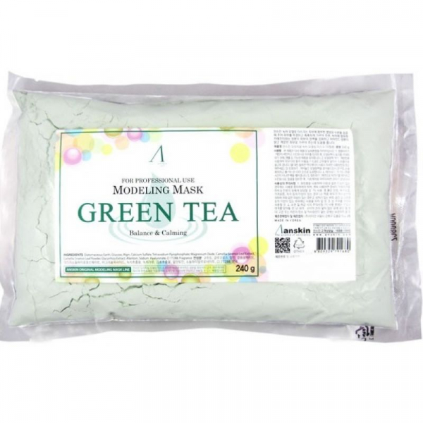 Маска альгинатная с экстр. зел.чая усп. (пакет) ANSKIN Green Tea Modeling Refill 240 гр