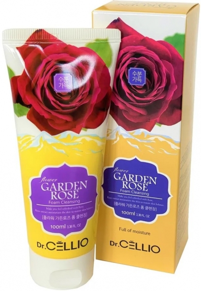 Dr. Cellio Пенка для умывания с экстрактом розы G70 Flower Garden Rose Foam Cleansing, 100 мл