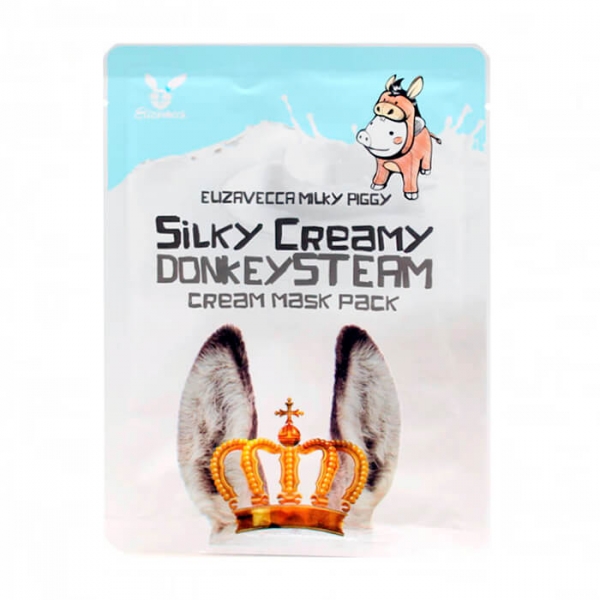 ELIZAVECCA Donkey Piggi Маска тканевая с паровым кремом Silky Creamy donkey Steam Cream Mask Pack 25 мл