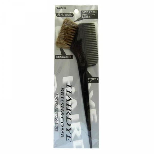 Гребень c щеткой VESS Hairdye Brush and Comb для профессионального окрашивания волос (большой)