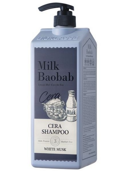 MilkBaobab Cera Shampoo White Musk  Шампунь с ароматом белого мускуса pH5.5 1200 мл