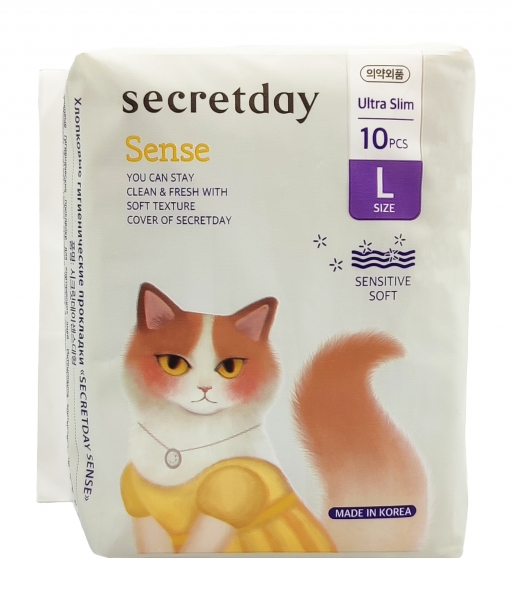 Прокладки Secretday Sense Ultra Slim размер L, 10шт