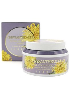 Питательный крем для лица с Хризантемой Jigott Chrysanthemum Flower Nourishing Cream 100 мл