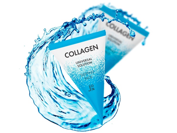J:ON Collagen Universal Solution Sleeping Pack Ночная увлажняющая маска для кожи лица с коллагеном и гиалуроновой кислотой 5 мл 1 шт