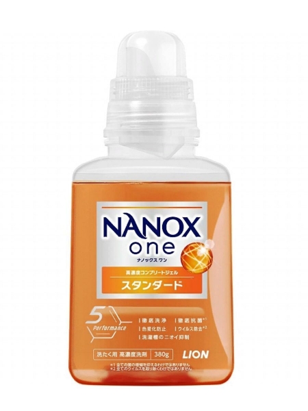 Lion Nanox One Standard  Жидкое средство  для стирки сильнозагрязненного белья 380 мл