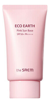 Eco Earth Pink Sun Base SPF50+ PA++++ Крем база с каламиновой пудрой 50г