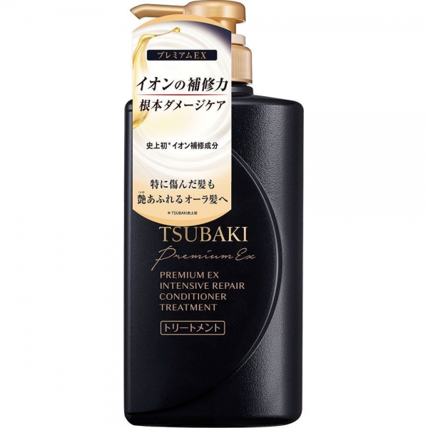 Shiseido Tsubaki Premium EX Кондиционер для волос Интенсивное восстановление, с маслом камелии, 490 мл