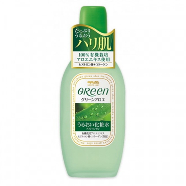 Лосьон, увлажняющий и подтягивающий кожу лица Meishoku Green Plus Aloe Astringent, 170 мл