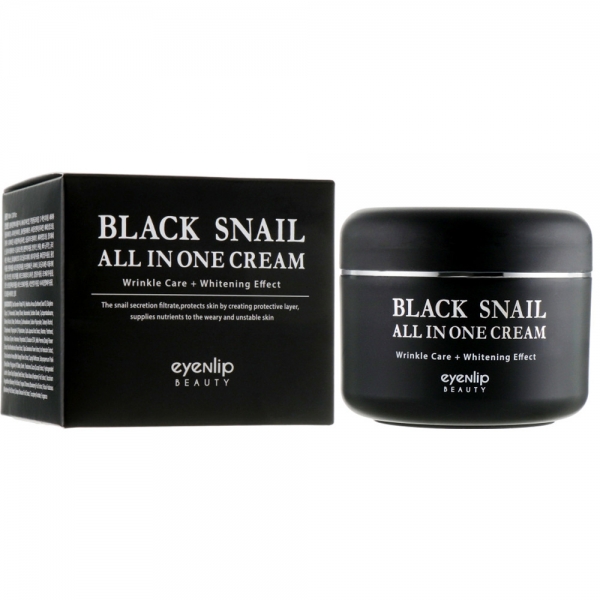 Eyenlip  Black Snail All In One Cream Многофункциональный крем для лица с муцином черной улитки 100 мл