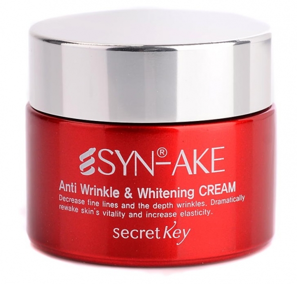 Крем для лица с пептидом змеиного яда SECRET KEY SYN-AKE Anti Wrinkle & Whitening Cream 50 гр