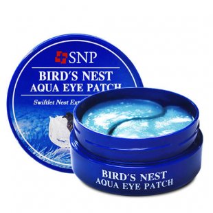 Гидрогелевые патчи для глаз с ласточкиным гнездом SNP Bird’s Nest Aqua Eye Patch 60 шт