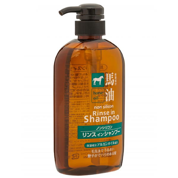 Шампунь-кондиционер COSME STATION Horse Oil Rinse in Shampoo, с лошадиным маслом, для поврежденных и ломких волос, 600мл