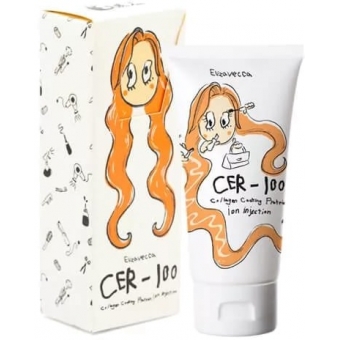 Эссенция для волос с керамидами Elizavecca Cer-100 Collagen Coating Protein Ion Hair Injection