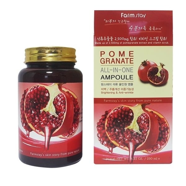 FARMSTAY Pomegranate All-In-One Ampoule Ампульная сыворотка для лица с экстрактом граната 250 мл