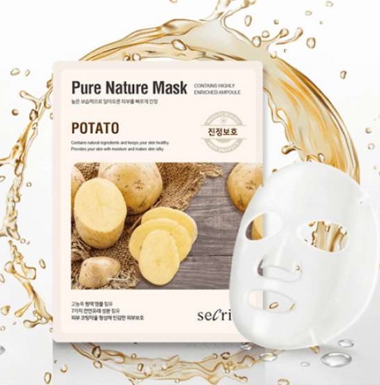 Маска для лица тканевая ANSKIN Secriss Pure Nature Mask Pack-Potato 25 мл