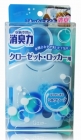 "ST" "Shoushuuriki" Освежитель воздуха для шкафов на основе желе-сенсора (аромат шелкового цветочного мыла) корпус + гель 32 гр