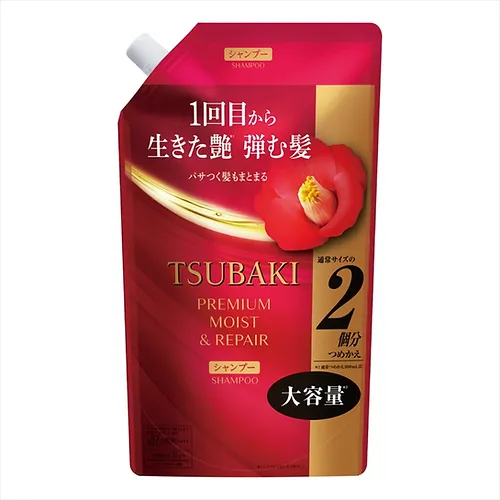 Tsubaki Premium Moist Увлажняющий шампунь для волос с маслом камелии, 600мл