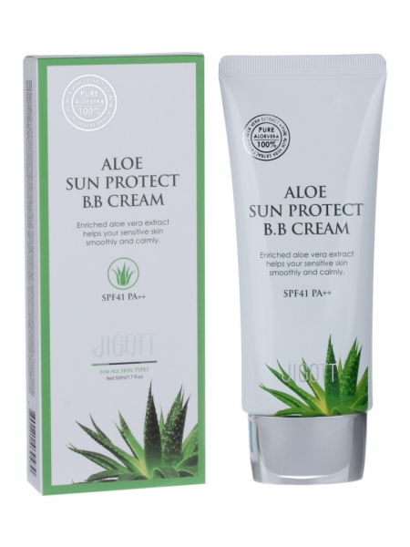 ALOE SUN PROTECT B.B CREAM SPF41 PA++ Крем ББ для лица с экстрактом алоэ солнцезащитный 50мл