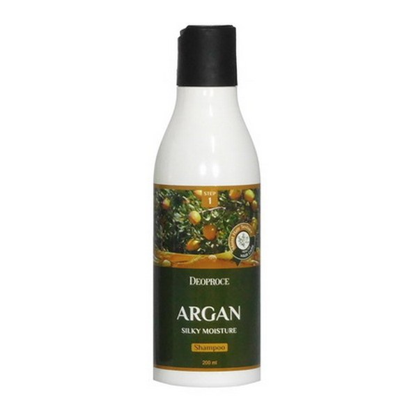 Шампунь для волос с аргановым маслом DEOPROCE ARGAN SILKY MOISTURE SHAMPOO 200 мл