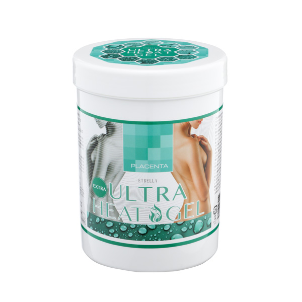 Ultra Heat Gel Extra Placenta Профессиональный массажный ультра горячий гель с плацентой для похудения 1000 гр