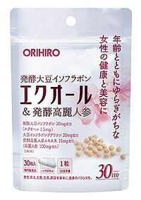 ORIHIRO Ферментированные соевые изофлавоны Equol и ферментированный экстракт красного женьшеня № 30