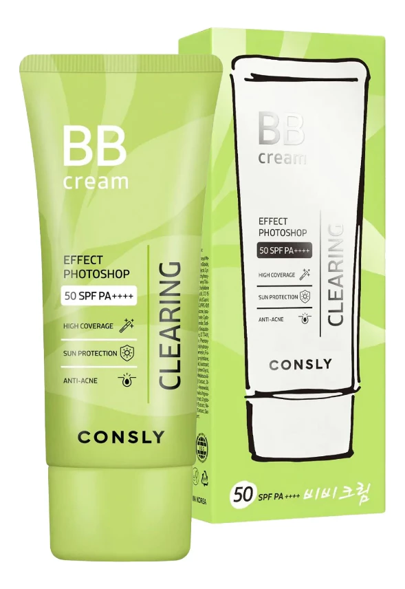 Consly Матирующий BB-крем с эффектом фотошопа Effect Photoshop Clearing BB Cream SPF50 PA++++