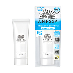 Shiseido Anessa Whitening UV Gel AA Солнцезащитный водостойкий санскрин-гель с отбеливающим эффектом SPF 50+ PA++++ 90 гр