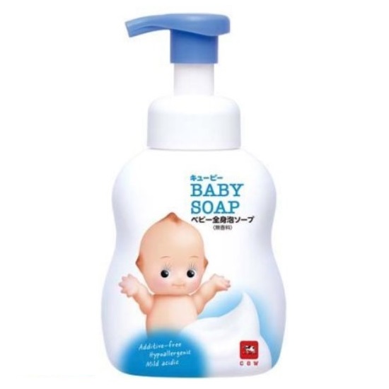 Kewpie QP Baby Soap Детская пенка для мытья волос и тела с 1х дней жизни без слез 400 мл