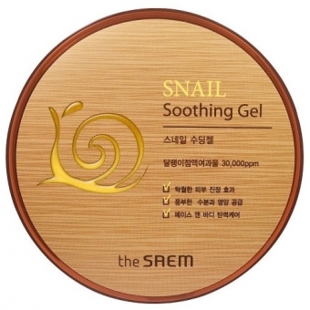 The Saem Snail Soothing Gel Гель для лица и тела с улиточным экстрактом 300мл