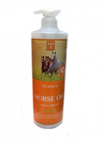 Deoproce Horse Oil Hyalurone Shampoo Шампунь с гиалуроновой кислотой и лошадиным жиром 1000 мл