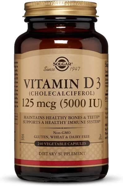 Solgar Vitamin D3 5000 IU 100 капсул
